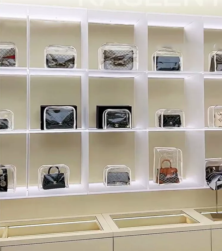 Clear acrylic product collection