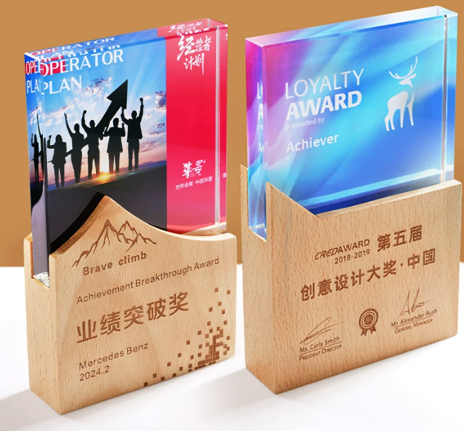 Custom acrylic award